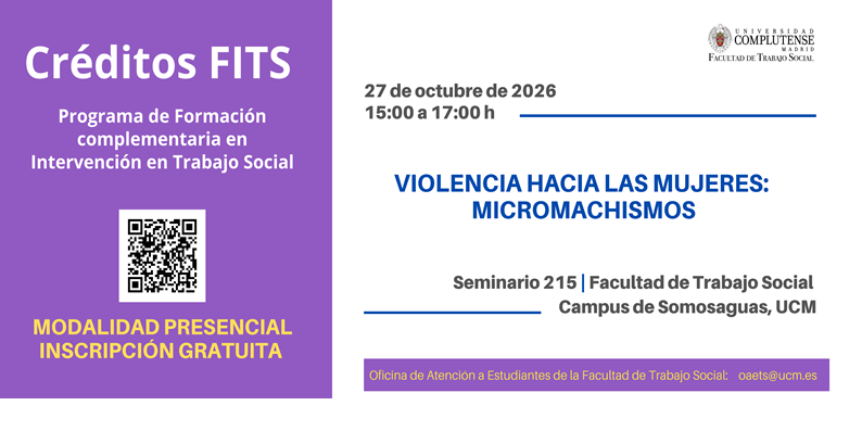 Programa FITS inscripción: Violencia hacia las mujeres: micromachismos